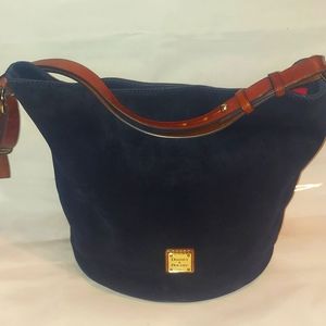 Dooney and Bourke Navy Suade Handbag